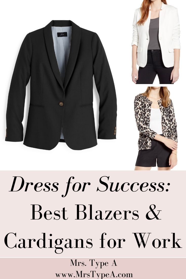 Dress for Success: Best Blazers and Cardigans for Work - Mrs Type A